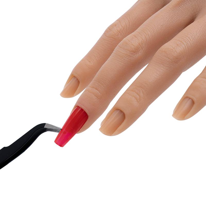 Silicone Practice Hand for Acrylic Nails Professional Manicure Nail Training Hand Model