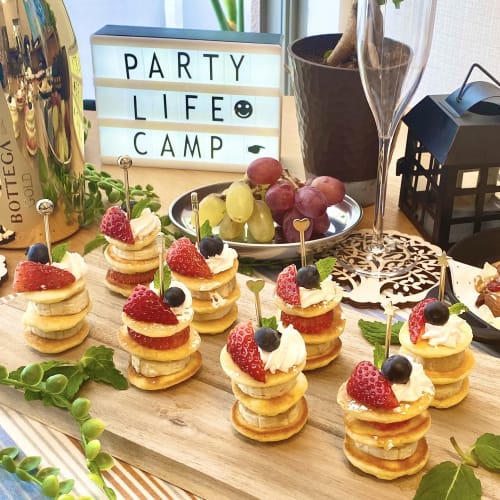 PartyLife Heart Gold Hors D'oeuvre Pins, Set of 10, 8cm, Stainless Steel, Pinchos, Cocktail Pins, Fruit Picks, Tanabata, Orihime, and Hikoboshi Design