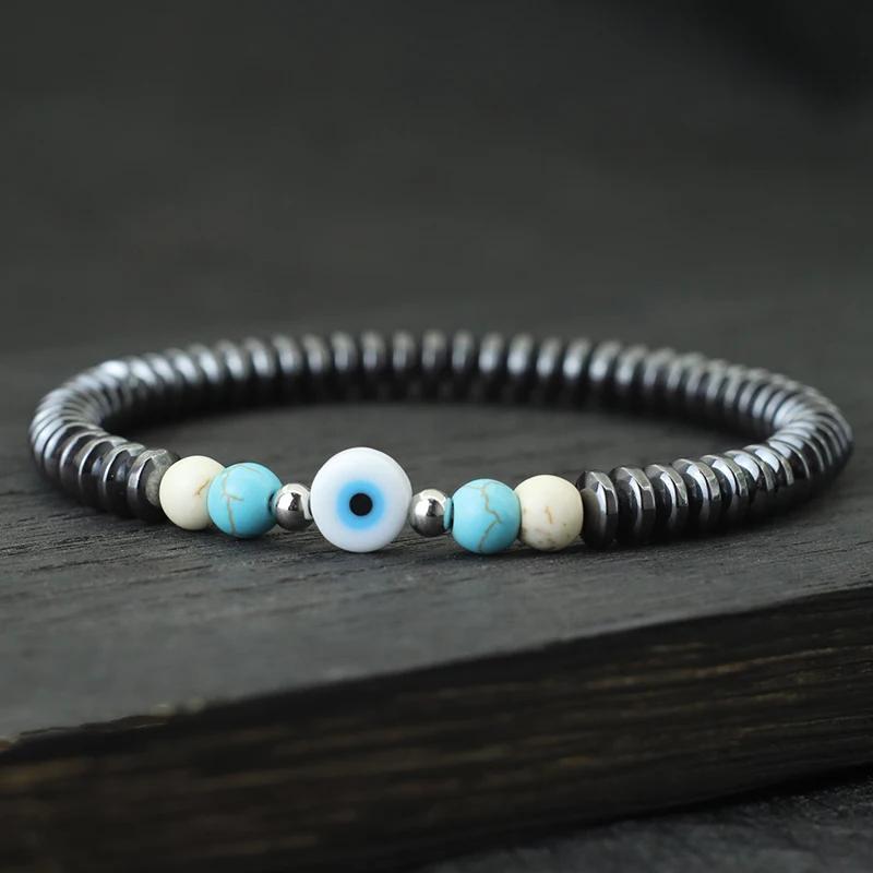 Богемный турецкий браслет «Злые глаза» унисекс, винтажный браслет из натурального дерева, кокосовые бусины, браслет для медитации, аксессуары для отдыха