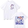 Japan Anime Dandadan Turbo Granny Cat Graphic T Shirt Fashion Cartoon T-shirt Women Vintage Casual Women T-shirts