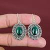 Серьги из малахита, драгоценные камни, серьги ручной работы, серьги из стерлингового серебра 925 пробы, ювелирные изделия из малахита высшего качества, винтажные серьги, подарки для нее