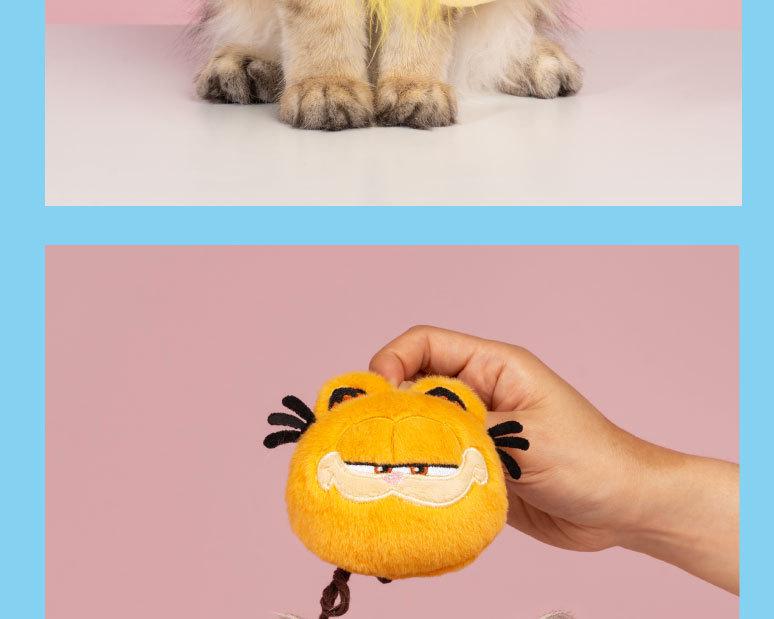 Игрушка-дразнилка для кошек Garfield с отпечатком лапы: Саморазвлекающаяся плюшевая игрушка, устойчивая к царапинам и укусам