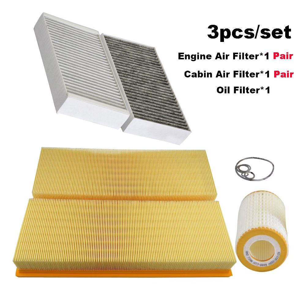 Filter Set For Mercedes-Benz GL450 X164 4.7L W164 ML350 500 W251 R300 Petrol Engine Cabin AC Flow Air Oil Filter Kit A1648300218