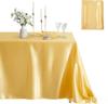Solid Color Satin Table Cloth Tablecloth Table Cover Overlay For Birthday Wedding Banquet Restaurant Festival Party Supply
