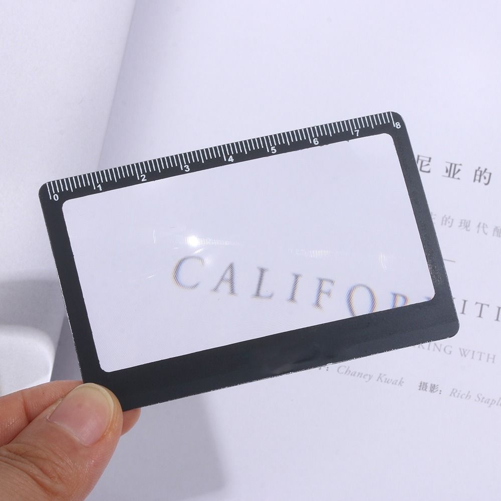 Glasses Lens Card Magnifying Glass 3X Fresnel Lens Outdoor Fire Magnifying Glass Hd Reading Mirror