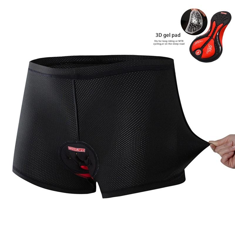 Мужское велосипедное термобелье премиум-класса с гелевой 3D-подкладкой из высокоэластичной сетчатой ткани