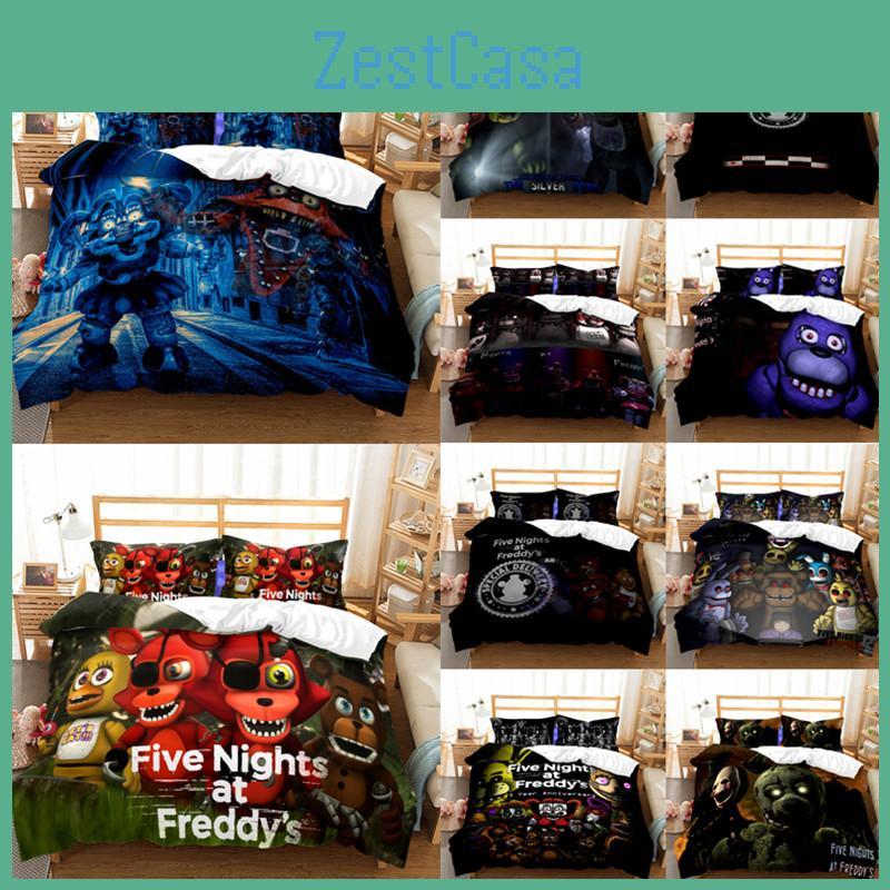 Пять ночей у Фредди Мультяшный медведь Постельный комплект Пододеяльник с набором наволочек