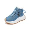 Ins New Velvet High-top Dad Shoes for Women's Winter Students Casual Thick Soles Increase WF