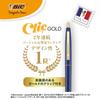 Bic Japan Шариковая ручка с кнопкой Золотая Черная Гладкий Черный Корпус 12 штук CFCGBLK05BLKJ 0.5 На масляной основе