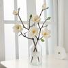 4 Pcs Bridal Wedding Bouquet Artificial Magnolia Flower Fake Wedding Flower Bouquet for Wedding Anniversary Party Home Office Garden Bridal Decor