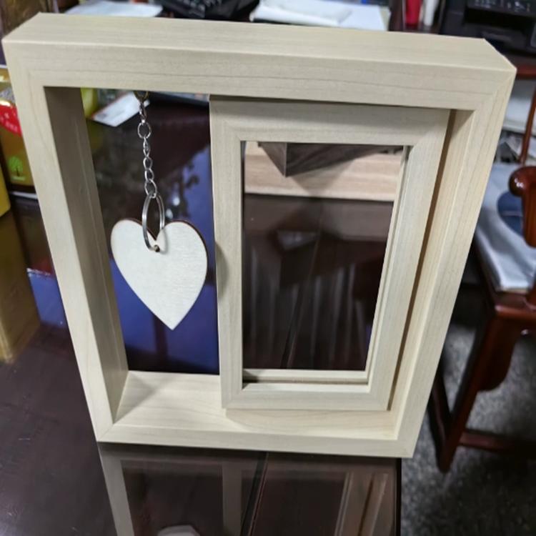 Подставка для фоторамки Деревянная вращающаяся креативная двухсторонняя фоторамка для памятников