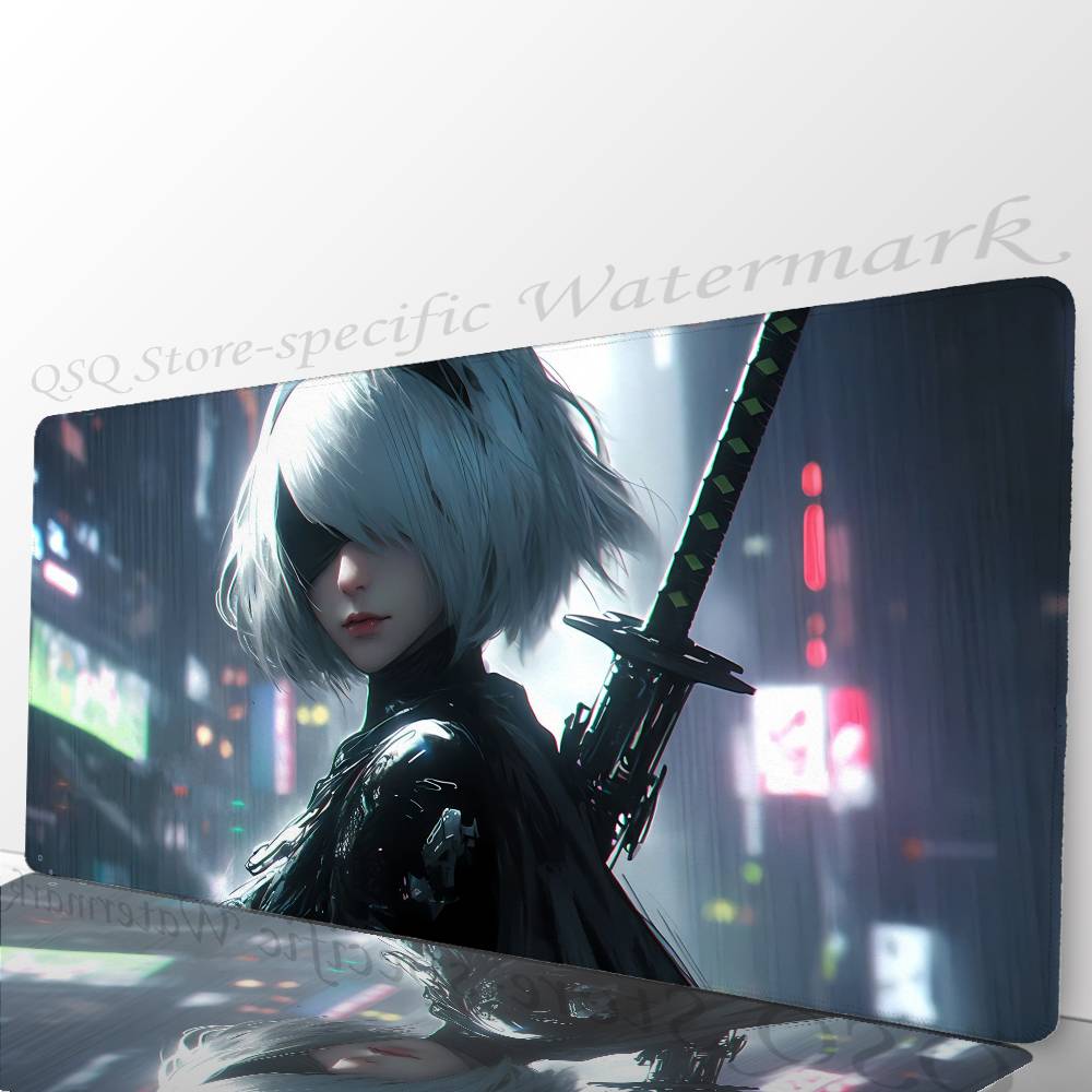 Nier Automata Аниме Игра-файтинг Коврик для мыши Коврик для стола С ковриком Игровые аксессуары Prime Gaming XXL Коврик для клавиатуры Набивка M