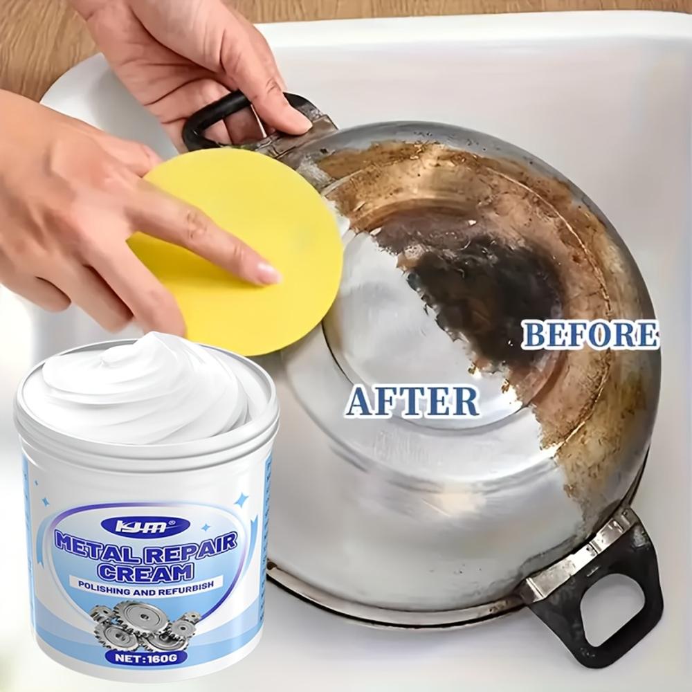 Набор для полировки металла - Быстрое и эффективное средство для восстановления блеска, Подходит для хрома, нержавеющей стали и окрашенных металлов - Включает