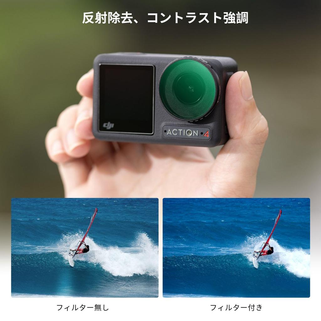 Concept CPL Filter Set for DJI Osmo Action PRO PL Filter Polarizing Filter Lens Protection AGC Optical Glass High Transmittance Protect Filter