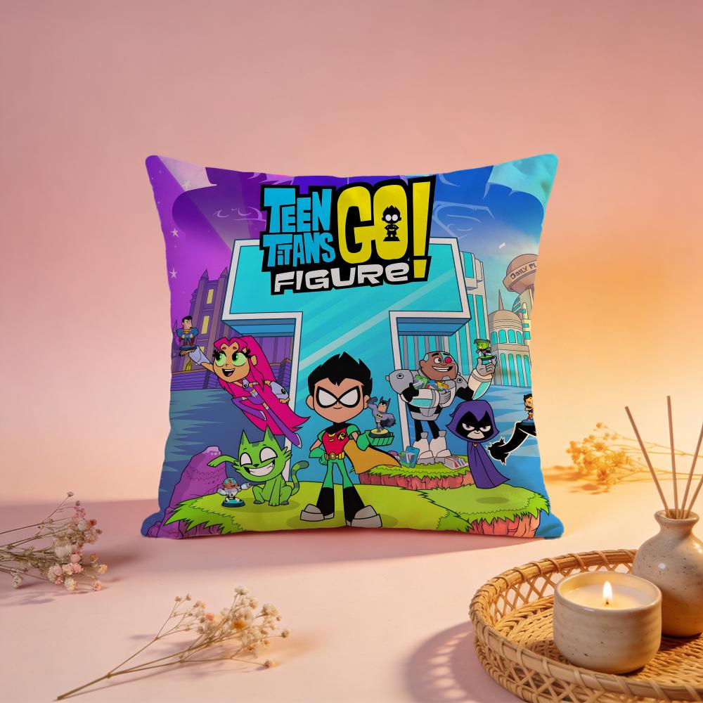 Модный чехол для подушки Teen Titans Хороший Удобный Прочный Чехол для Подушки Многоцелевой для Дома Офиса Машины Дивана