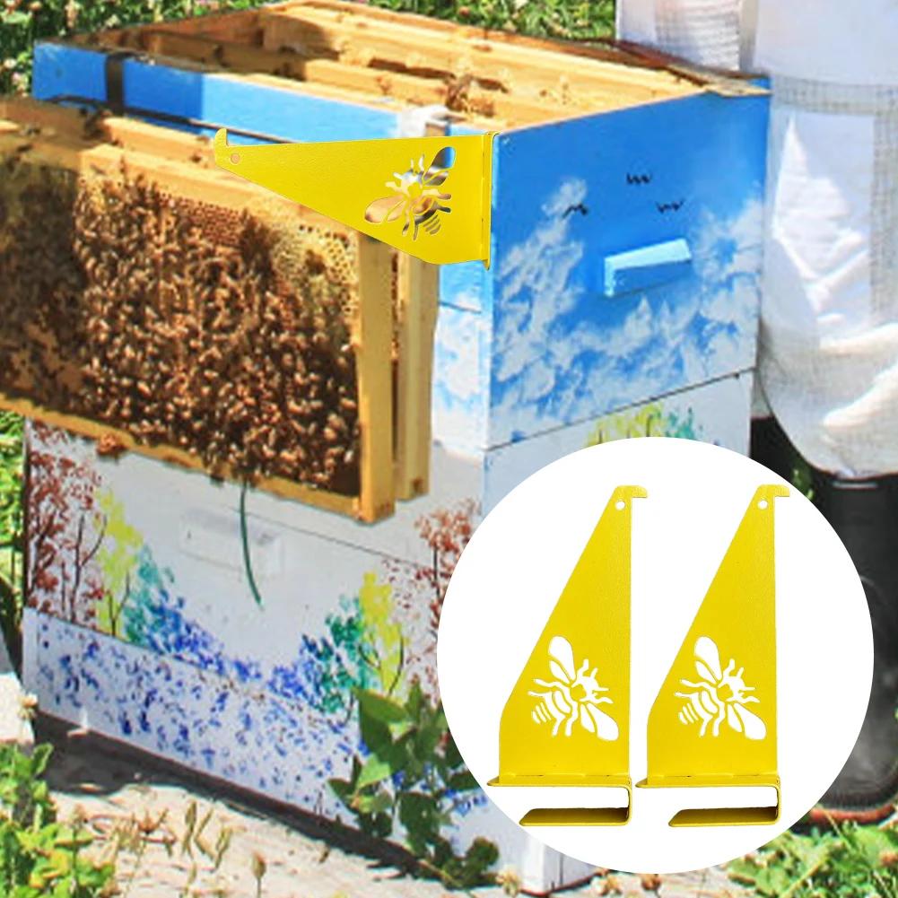 2Pcs Beehive Inspection Bracket Rust-Proof Beekeeping Bracket Beekeeping Tool Hive Frame Holder for Beekeeping Industry