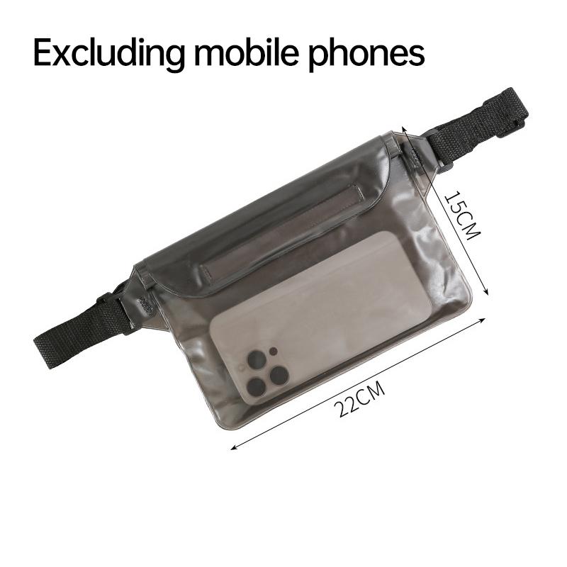Swimming Waterproof Bag Large Waterproof Waist Bag Mobile Phone Camera Waterproof Outdoor Sports Portable Transparent Bag