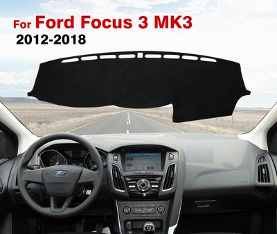 Для Ford Focus 3 MK3 2012 2013 2014 2015 2016 2017 2018 Коврик на приборную панель Анти-УФ Ковры Автоаксессуары Чехол на приборную панель автомобиля
