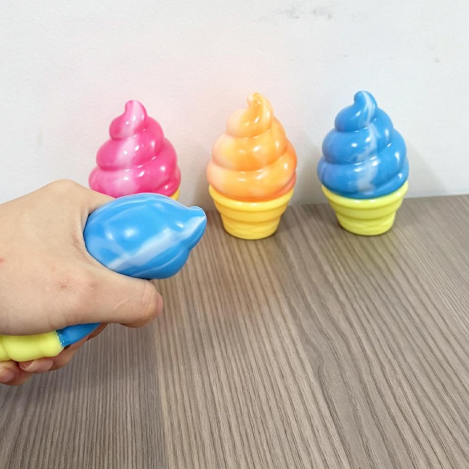 Игрушка-пищалка для мороженого, игрушка-антистресс, фиджет-игрушка для детей и взрослых, мягкая, сжимаемая, сенсорная игрушка для снятия тревоги, сувенир на вечеринку, подарок на день рождения