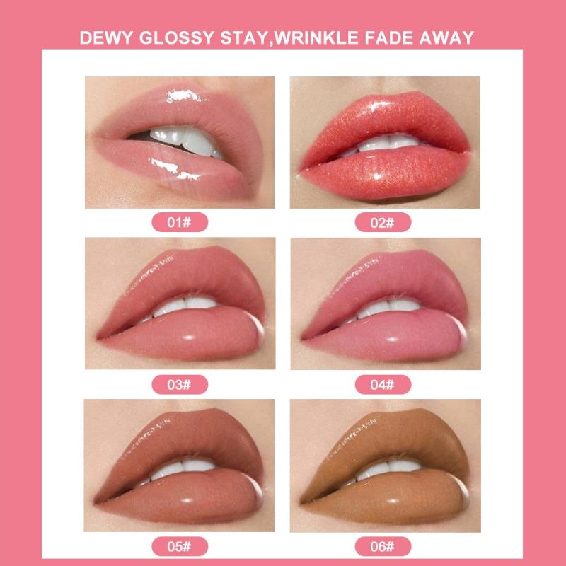 Beauty Natural and Long-lasting Moisturizing Mirror Lip Oil Fruit Flavored Plump Lips Moisturizing and Glossy Lip Balm