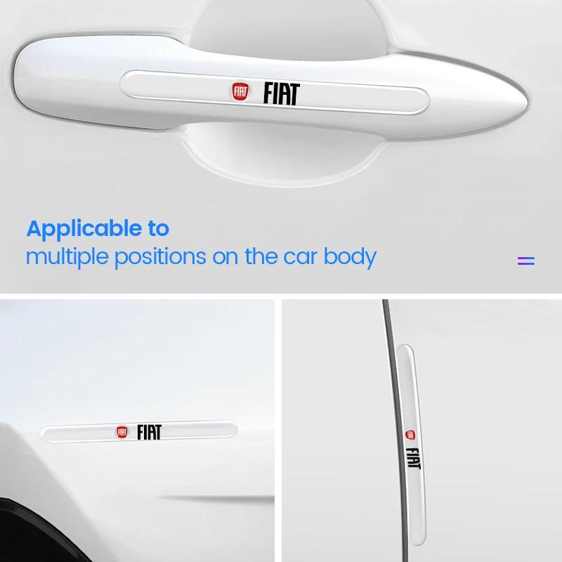 4/8 шт. Прозрачная защитная пленка для ручек автомобиля Наклейки на двери автомобиля Для FIAT Punto Tipo abarth Ducato Grande Panda 500 500L 500X