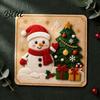 Handmade Christmas Gift Making Kits DIY Felt Craft Kit Gnome Santa Sticker Art No Sew for Beginners Fabric Reindeer Penguin Decoration Crafting