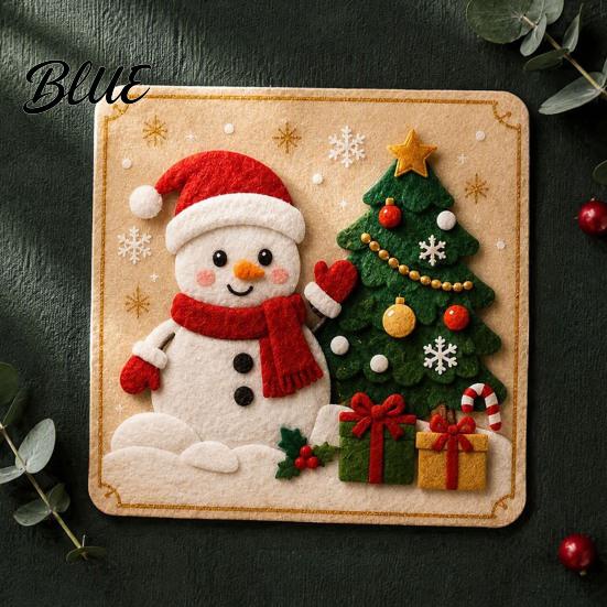 Handmade Christmas Gift Making Kits DIY Felt Craft Kit Gnome Santa Sticker Art No Sew for Beginners Fabric Reindeer Penguin Decoration Crafting