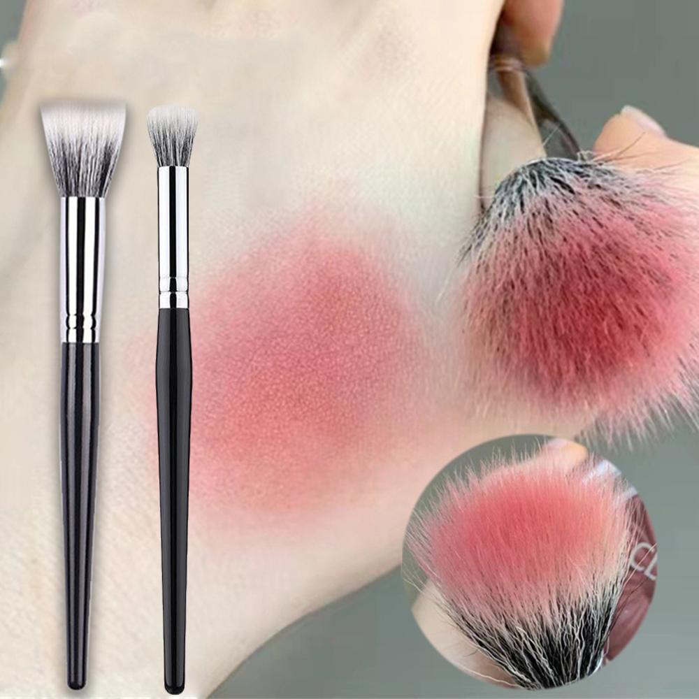 Stippling Highlight Brush Blush Goat Hair Multifunctional Mask Tool Foundation Beauty Concealer Q3Z7