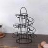 Spiral Egg Rack Wrought Iron Egg Stand Multi-functional Metal Spiral Egg Basket Creative Egg Storage Shelf Kitchen Supplies