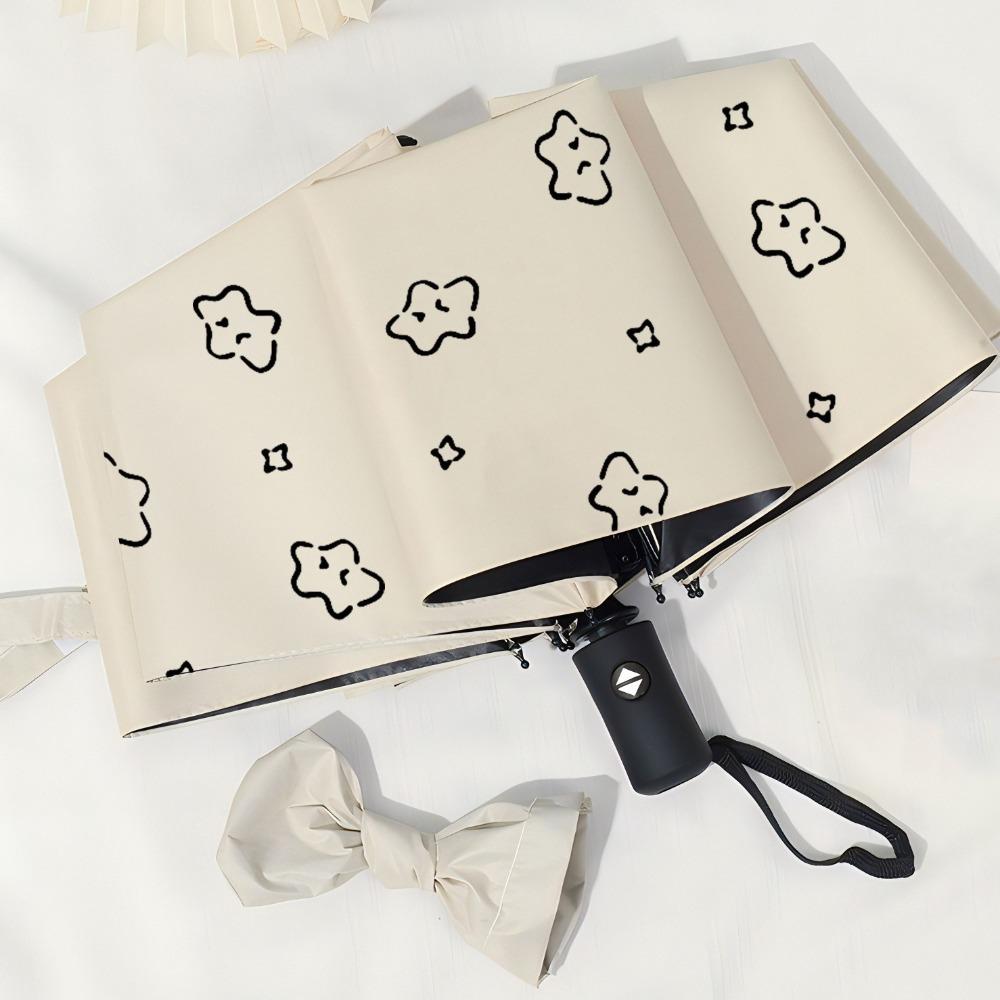 Fully Automatic Portable Folding Umbrella Cartoon Pattern Dual Use Umbrella Travel