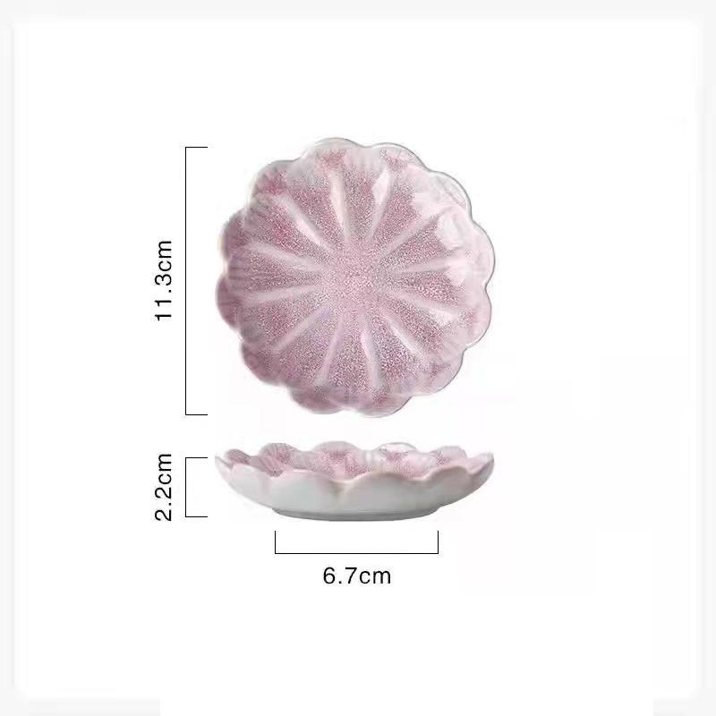 Ceramic Plate Retro Kiln Glaze Japanese Sauce Multi-purpose Storage Tray Mini Dipping Sashimi Sushi Soy Dishes Home Snack Plate