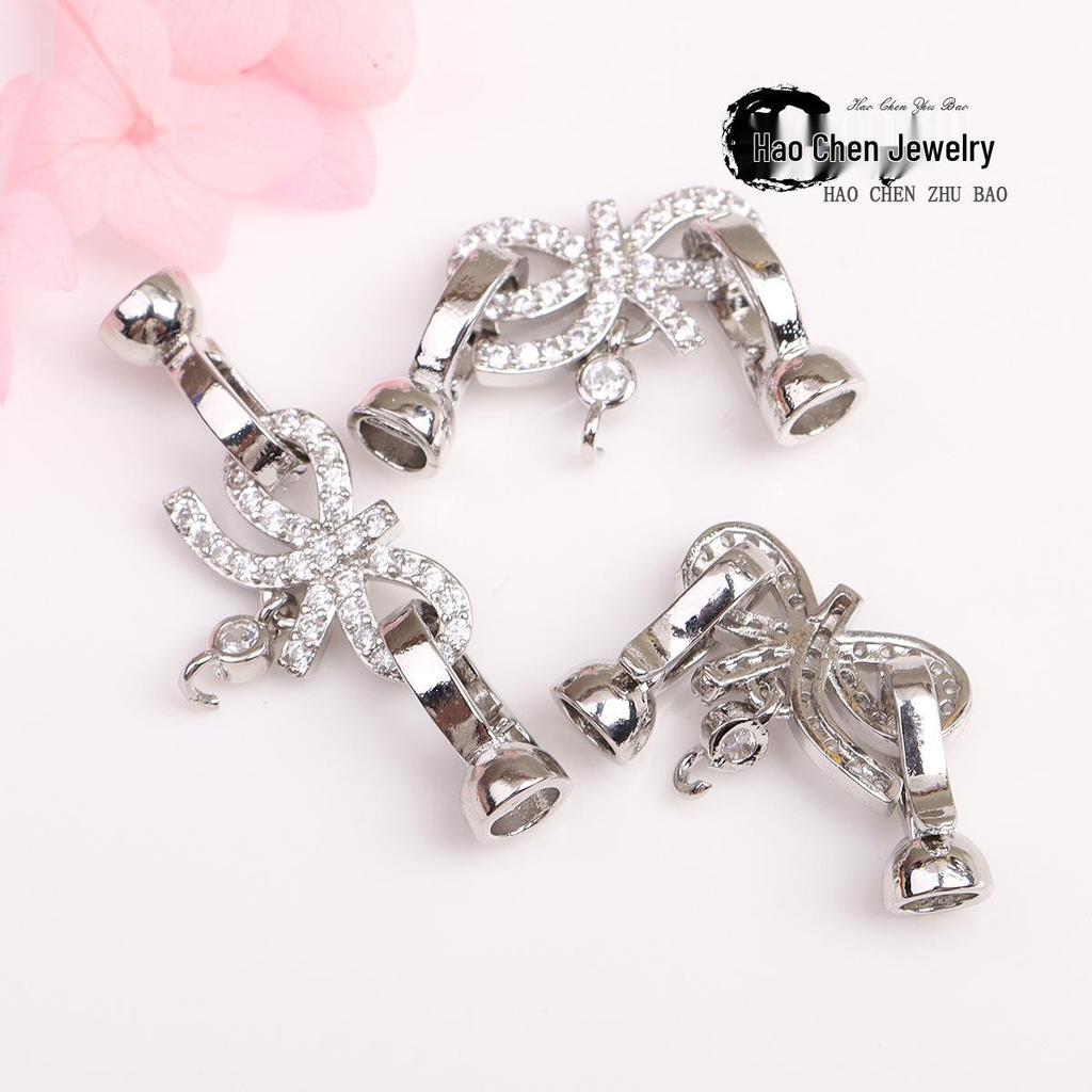 Застежка, Звено и Бант-Аксессуар для Жемчужного Ожерелья, Позолота 14 карат, Сохраняющая Цвет, для Изготовления Украшений своими Руками