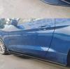 GT500 Carbon Fiber Side Skirts for 2015-2022 Ford Mustang Modification