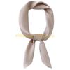49MD Fashionable Faux Silk Scarf Lustrous Handkerchief for Formal Leisure Activity Color Bandana for Various Occasion