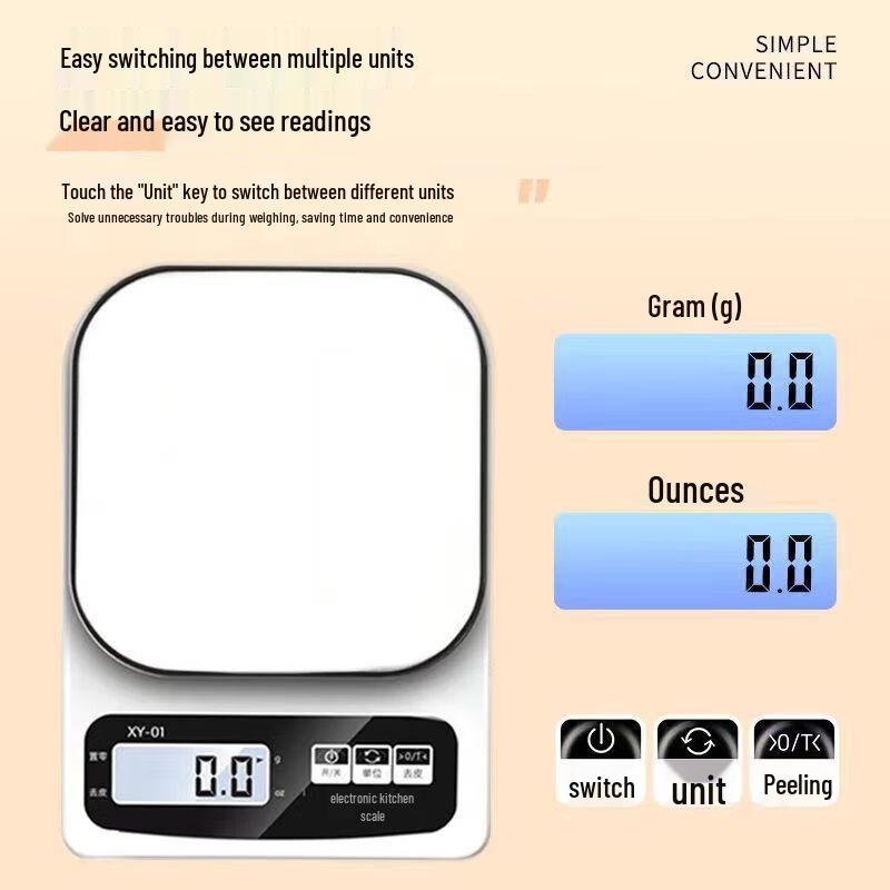 OUOETY High-Precision Waterproof Digital Kitchen Scale