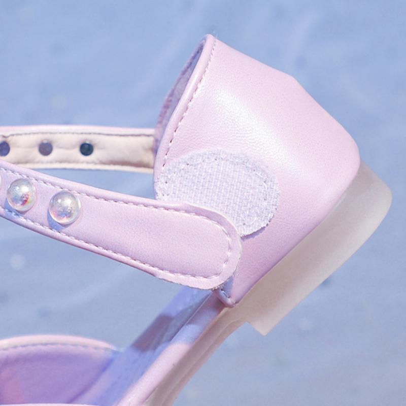 Сандалии для девочек Летняя мода Бриллиантовые туфли принцессы Детские Детские Хрустальные туфли Элегантность для девочек