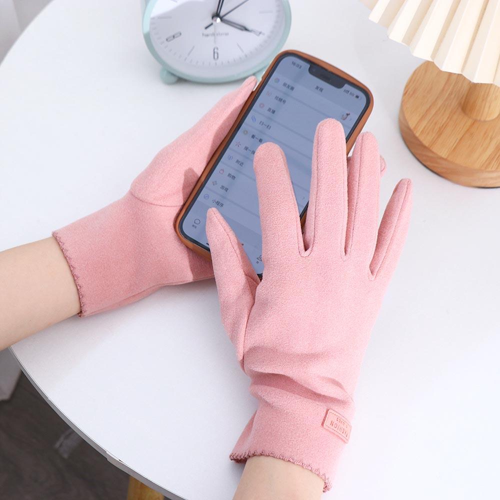 Женские зимние аксессуары однотонные варежки в корейском стиле женские перчатки теплые перчатки немецкий флис