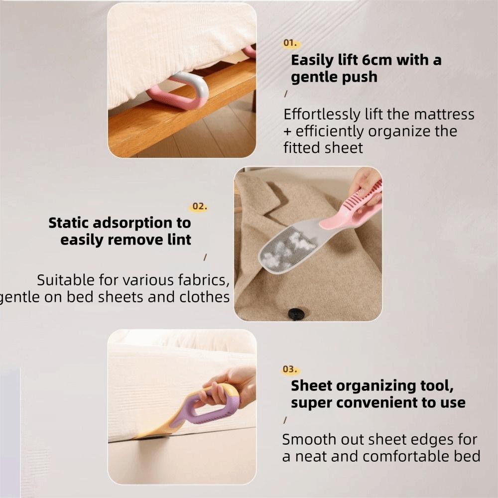 Ergonomic 2-in-1 Mattress Organizer Efficient Sheet Change Helper Durable Bed Sheet Tucker Hotel