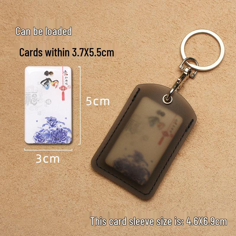 Прозрачный каплевидный держатель для пропусков и рукав для карточки лифта