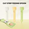 Feeder Clean Spoon Easy Squeeze with Card Slot Prevent Wasting Cat Treat Bars Squeezer
