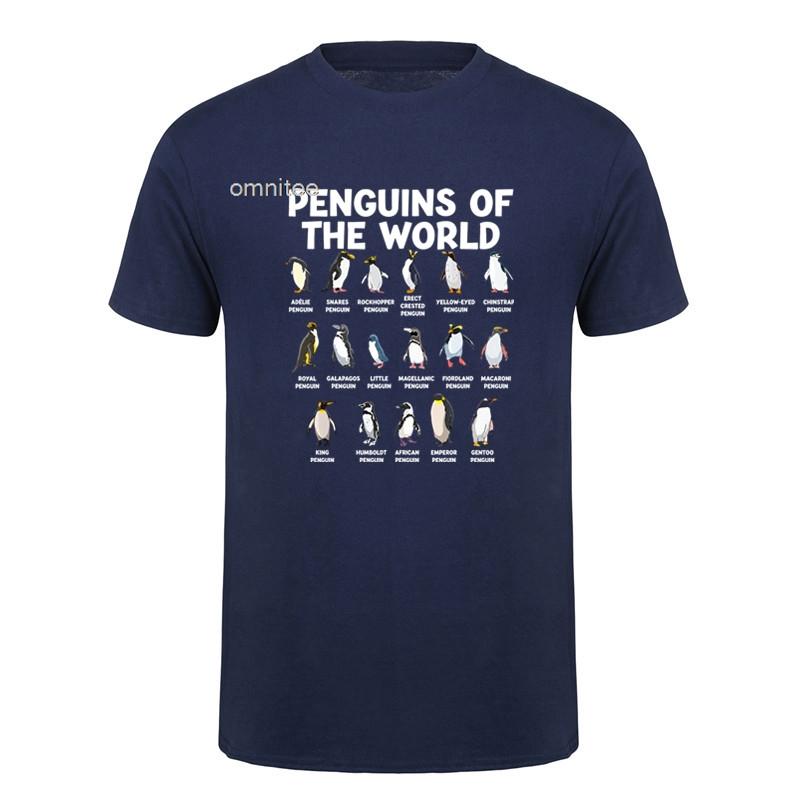 Penguin Penguins Animals of The World Penguin Lovers T Shirt Summer Funny Unisex Tshirt Unisex Clothing HJ020