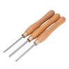 Woodworking Lathe Turning Tool, Lathe Chisel Tool, Rough Shaving Tool, 3-Piece Set