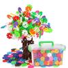 Vibrant Snowflake Building Blocks For Kids Plastic Educational Toy Set 400-800 Pieces