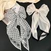Шарф для женщин Универсальный Цветок на шею Универсальная Полосатая Повязка на голову Повязка на волосы Шарф