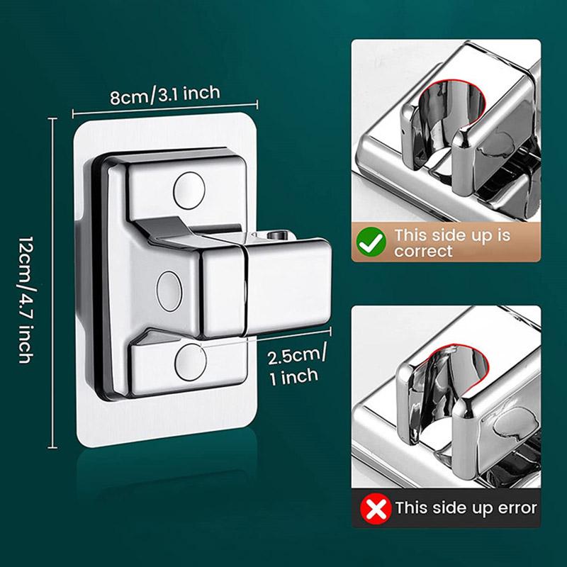 Adjustable Punch-free Shower Bracket Bathroom Shower Head Base Shower Universal Bracket Accessories
