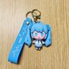 Hatsune Miku Cartoon Girl PVC Keychain Figurine – Cute Backpack Charm & Small Gift