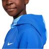 Nike Куртка с капюшоном и длинными рукавами на молнии с напечатанным логотипом Детские куртки синего цвета DO7095-480