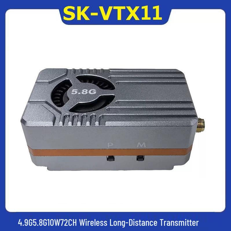 SK-VTX11 Multi-Band 10W 80CH Wireless Long-Distance Transmitter with OSD Adjustment