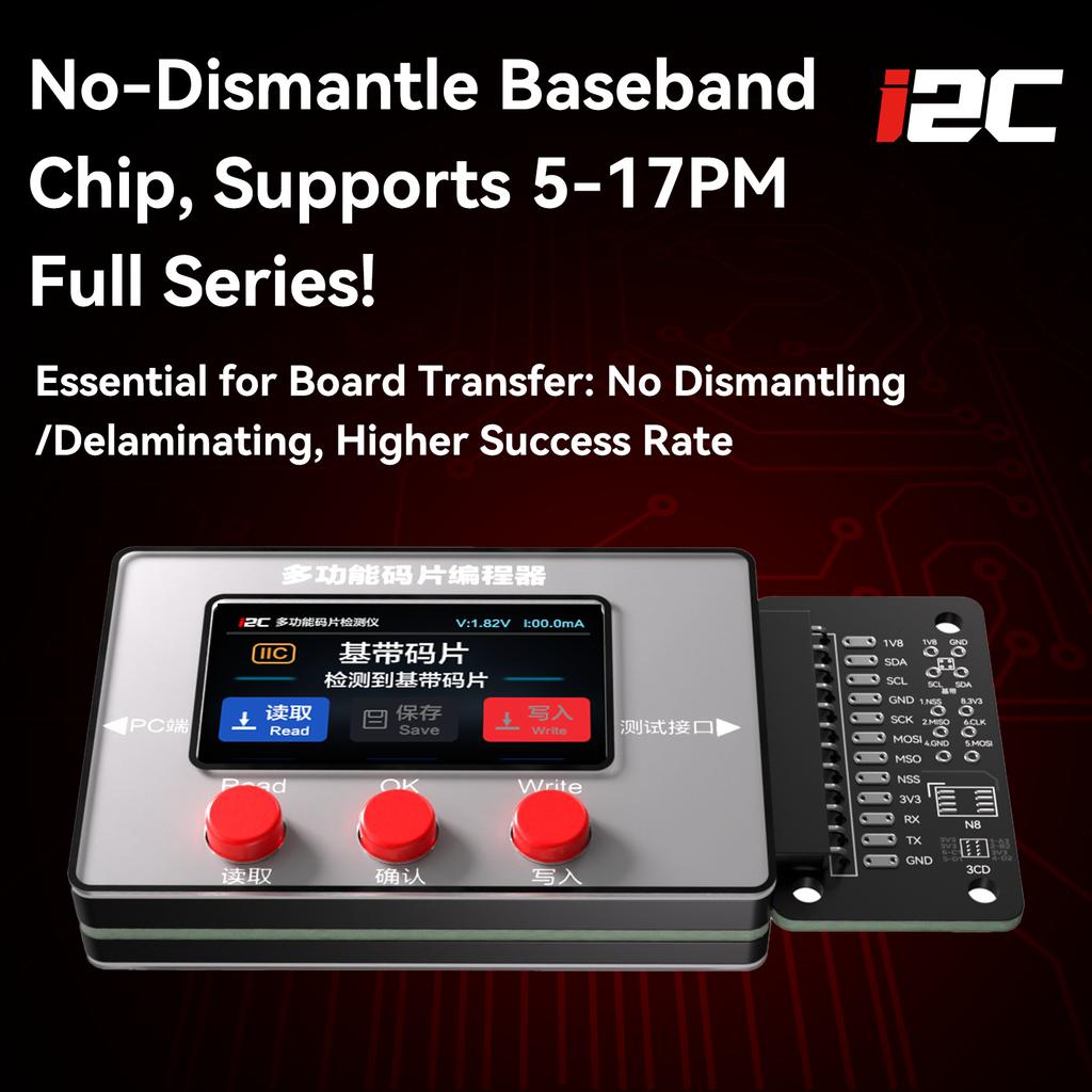 i2C EPR32 Multifunction Chip Programmer For iPhone 5-17PM Baseband Chip Read/Write,Charging Repair For 15-17 Series iPad/Macbook