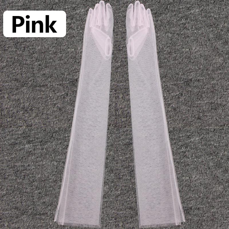 Женские прозрачные кружевные ультратонкие локтевые длинные платья с длинными пальцами, прозрачные перчатки для фотографий